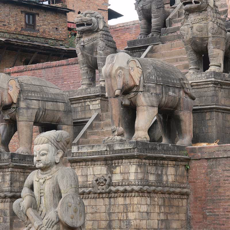 Beelden Tempel — Sfeerimpressie India