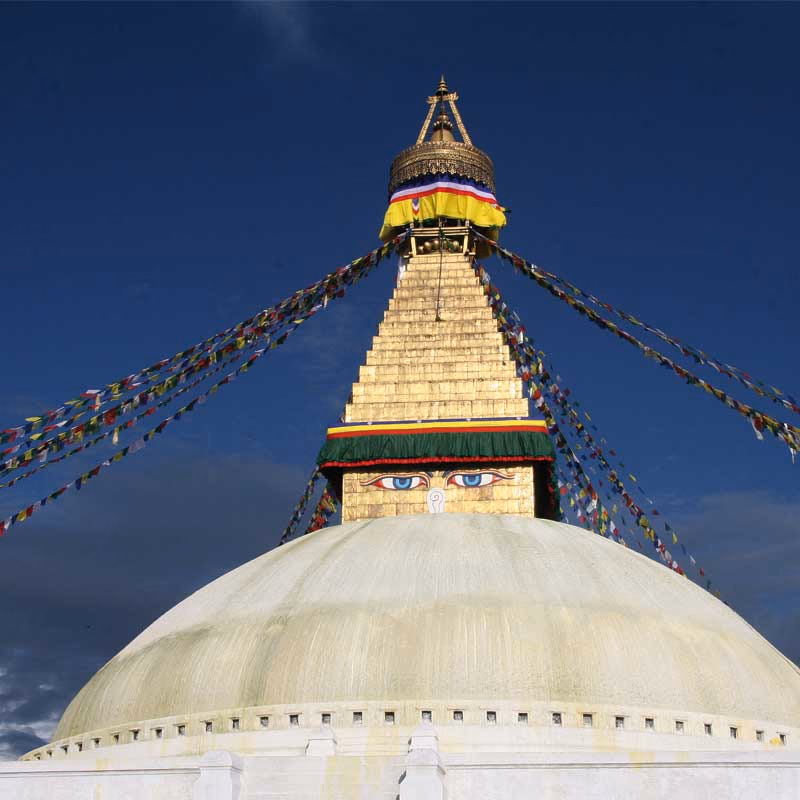 Tempel Vlaggen — Sfeerimpressie India